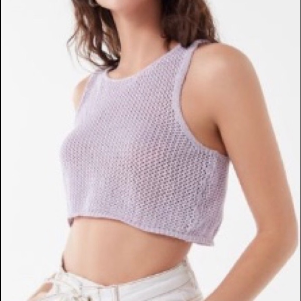NWT Urban Outfitters Crochet Cropped Tank Top